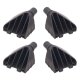 4 x YOU.S Original Hutablage Halter Abdeckung Kofferraum kompatibel mit VW Caddy