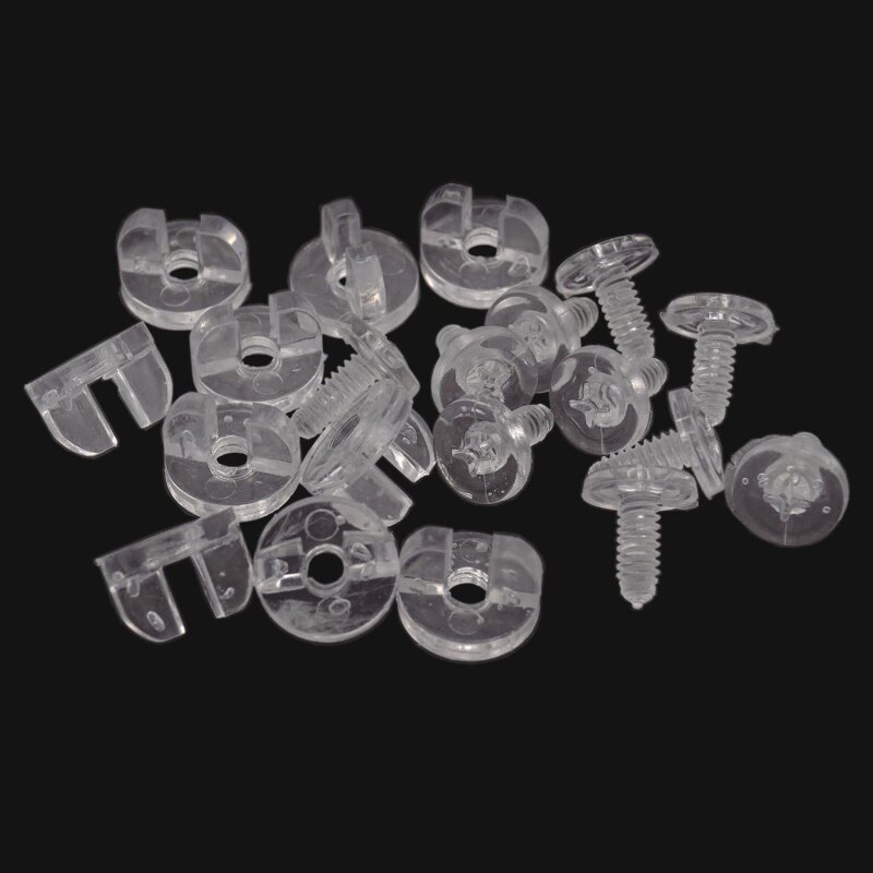 50 x YOU.S Original Universal Kunststoff Schraube Kreuzschraube Transparent M4