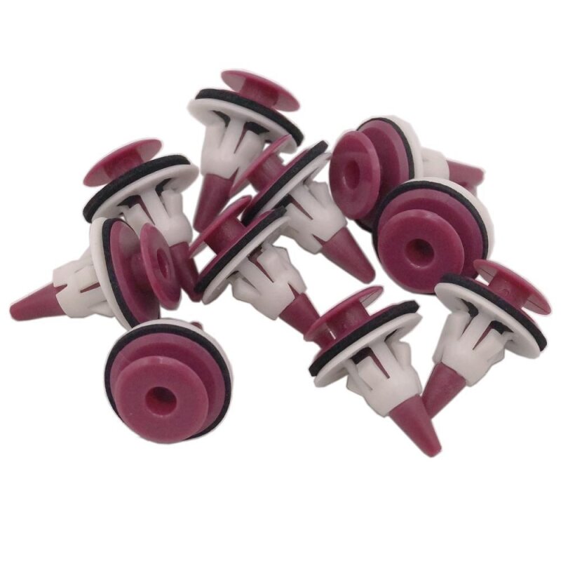 100 x YOU.S Original Universal Verkleidung Befestigung Clips mit Dichtung kompatibel mit z.b.Mitsubishi kompatibel mit z.b. Nissan