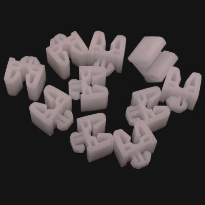 100 x YOU.S Original Befestigungsclip Verkleidung Clips Montage Universal 16,5 x 12 x 10 mm