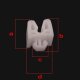 100 x YOU.S Original Befestigungsclip Verkleidung Clips Montage Universal 16,5 x 12 x 10 mm