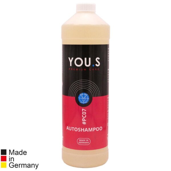 YOU.S Premium Care Autoshampoo Manuell + Hochdruck biologisch abbaubar - 1000 ml