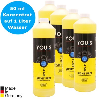 YOU.S Premium Care Scheibenreiniger Sommer Konzentrat...
