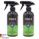 YOU.S Premium Care Chrom Edelstahl Alu Reinger Pflege Bremsstaub Flugrost Lï¿½ser - 2x 500 ml