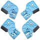 YOU.S Original Gleitbacken Fensterheber Reparatur Vorne Rechts und Links kompatibel mit VW Polo (9N_)