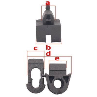 5 x YOU.S Original Motorhaubenstange Befestigung Clips kompatibel mit Alfa Romeo kompatibel mit Fiat kompatibel mit Opel kompatibel mit Renault