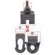 5 x YOU.S Original Motorhaubenstange Befestigung Clips kompatibel mit Alfa Romeo kompatibel mit Fiat kompatibel mit Opel kompatibel mit Renault