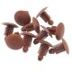 100 x YOU.S Original Universal Verkleidung Innenverkleidung Befestigungsclips Clips Braun