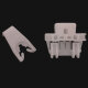 1 x YOU.S Original Fensterheber Mitnehmer Ersatz Set Vorne Links / Rechts (2 Teilig) kompatibel mit Renault Clio II (BB_, CB_) -7700842241