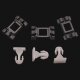 10er Set YOU.S Original Schweller Seitenverkleidung Befestigungsclips kompatibel mit Mercedes C / E Klasse CLK SLK (W202, S202, W210, S210, C208, R170) - A0099884078