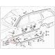 10er Set YOU.S Original Schweller Seitenverkleidung Befestigungsclips kompatibel mit Mercedes C / E Klasse CLK SLK (W202, S202, W210, S210, C208, R170) - A0099884078