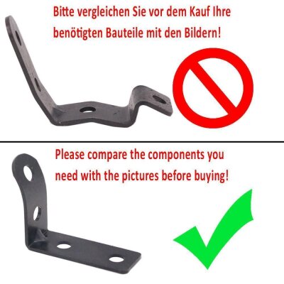 YOU.S Original Handschuhfach Halter Reparaturset kompatibel mit Audi A4 B6 B7 / kompatibel mit Seat Exeo - 8E1857124A