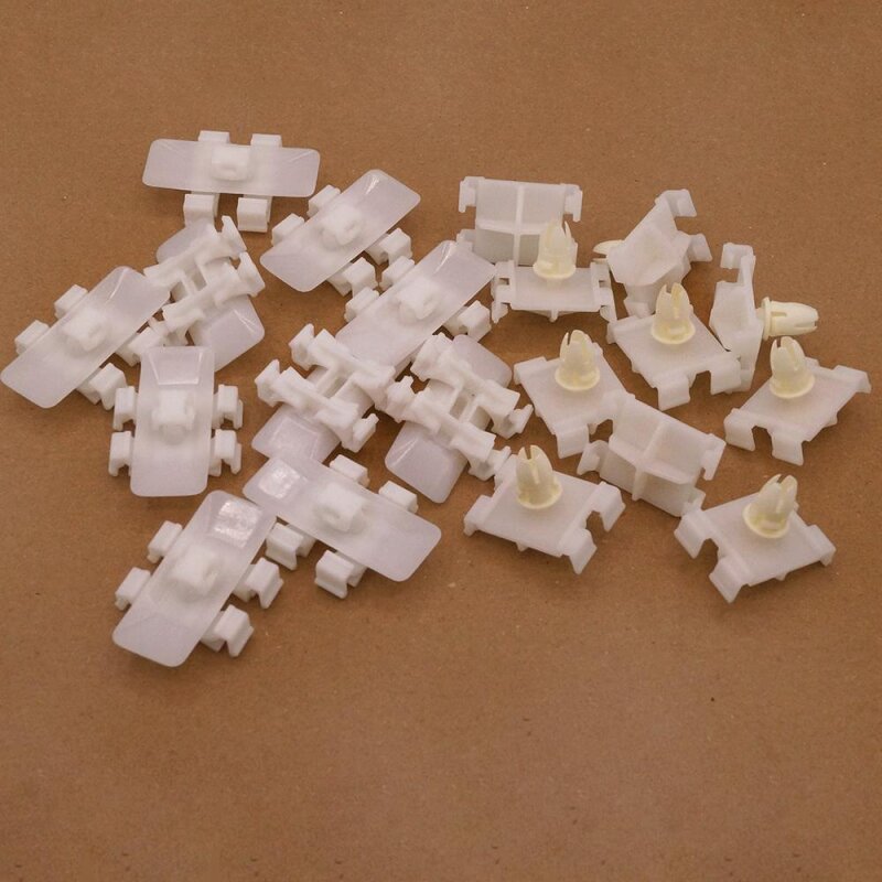 YOU.S Original Seitenleisten Befestigung Clips Set (60-teilig) kompatibel mit Mercedes C-Klasse (W202) (S202) E-Klasse (W210) (S210)