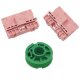YOU.S Original Fensterheber Reparatur SET Rolle + Gleiter Vorne Links (3-Teilig) kompatibel mit AUDI A6 / Avant C4 C5 4B5