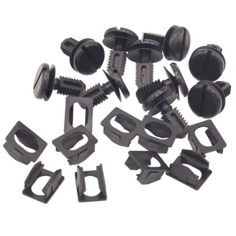 20er Set YOU.S Original Halterung + Schraubclip Kofferraum Abdeckung kompatibel mit BMW - 51711916199