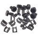 20er Set YOU.S Original Halterung + Schraubclip Kofferraum Abdeckung kompatibel mit BMW - 51711916199