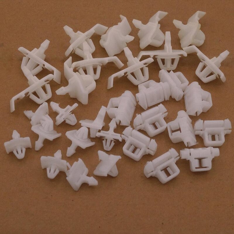 10er Set YOU.S Original Zierleiste Seitenleiste Befestigung Clips kompatibel mit Mercedes-Benz W201 W124