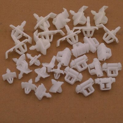 10er Set YOU.S Original Zierleiste Seitenleiste Befestigung Clips kompatibel mit Mercedes-Benz W201 W124