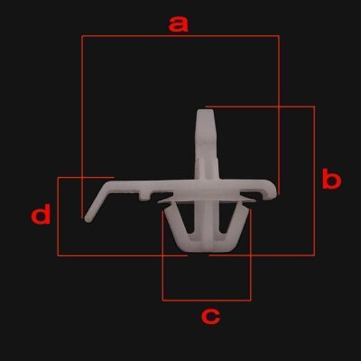 10er Set YOU.S Original Zierleiste Seitenleiste Befestigung Clips kompatibel mit Mercedes-Benz W201 W124