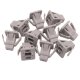 20 x YOU.S Original Befestigungsclip Clips in Hellgrau kompatibel mit Fiat Croma Multipla Punto - 46403322