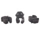 2 x YOU.S Original Motorhaube Stangenhalterung Clips kompatibel mit Mitsubishi kompatibel mit Opel kompatibel mit Vauxhall - 1180216