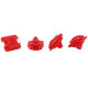 Seitenleiste Zierleiste Befestigung Clips kompatibel mit Renault Clio I / Kasten - 7703077363 - 20 Stück YOU.S Original