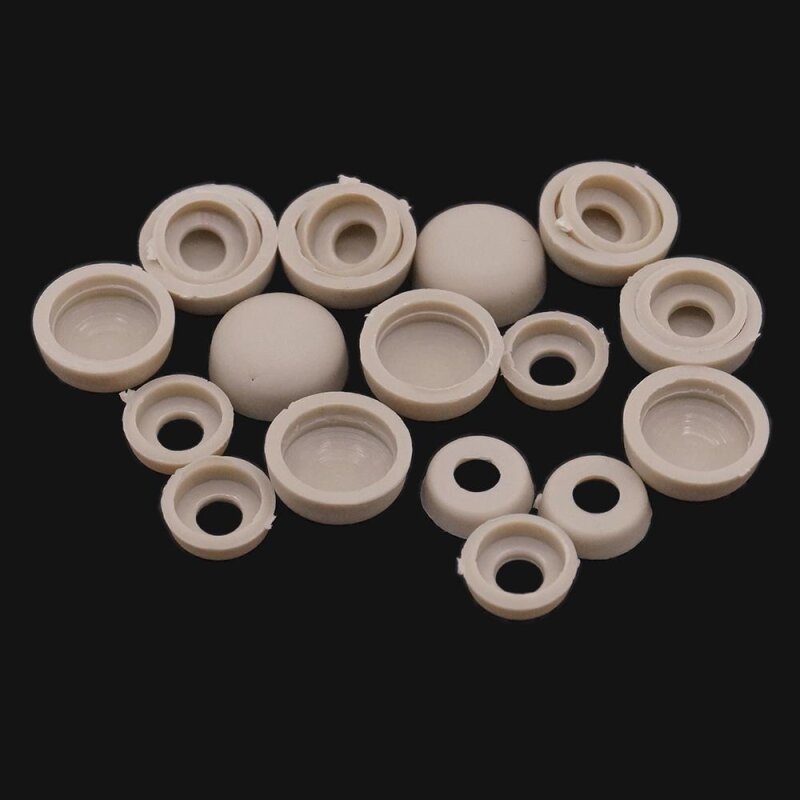 100 x YOU.S Original Universal Schraubenabdeckung Steckkappe in Hellgrau