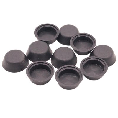 40 x YOU.S Original Bolzen Abdeckung Sicherheitsgurt Schraubenabdeckung in Schwarz Innen Ø 18 mm