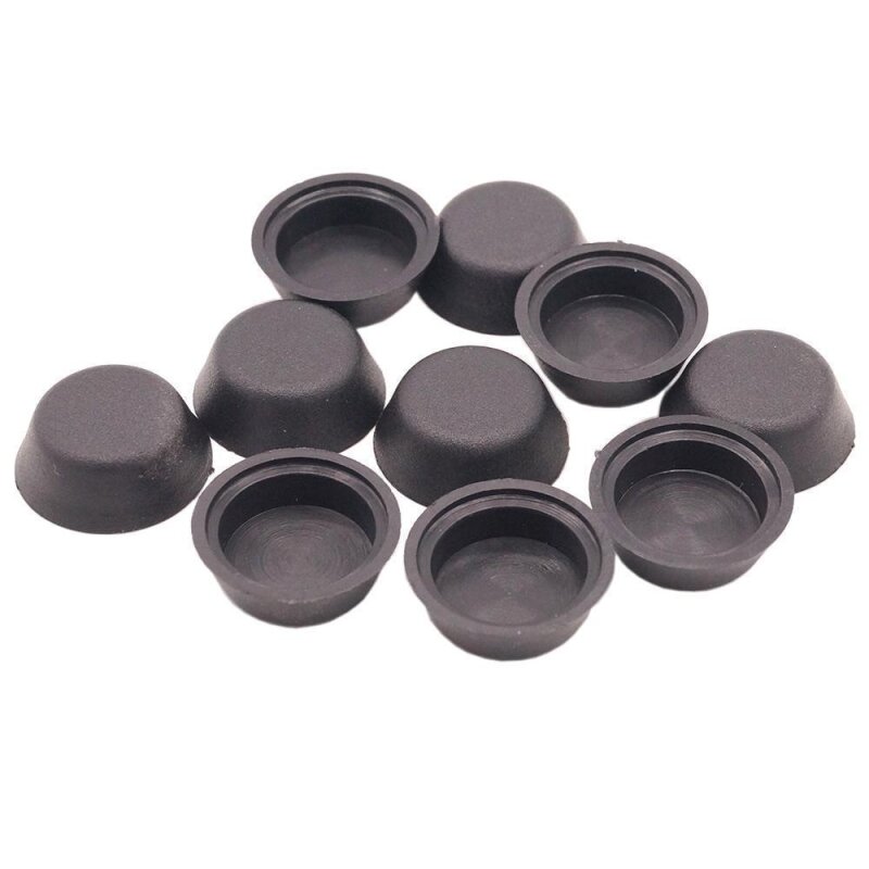 50 x YOU.S Original Bolzen Abdeckung Sicherheitsgurt Schraubenabdeckung in Schwarz Innen Ø 18 mm