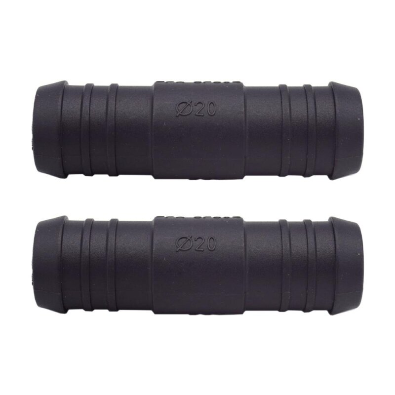 2 x YOU.S Original Schlauchverbinder Zwischenstück RGV Ø 20x20 mm - Gerade Form