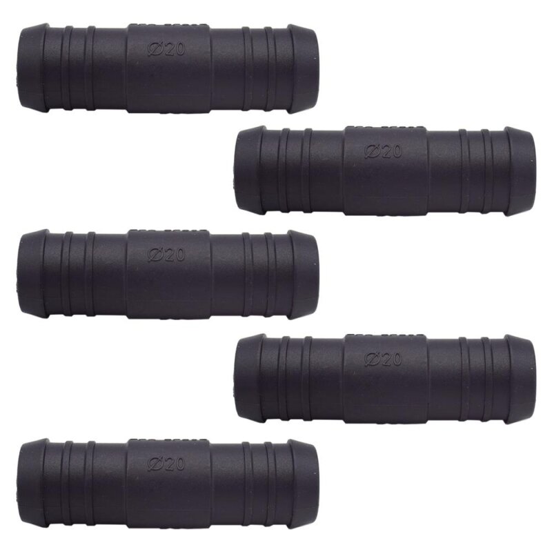 5 x YOU.S Original Schlauchverbinder Zwischenstück RGV Ø 20x20 mm - Gerade Form