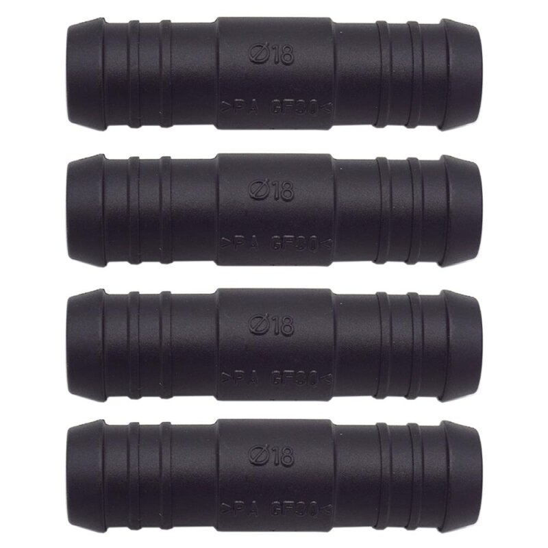 4 x YOU.S Original Schlauchverbinder Zwischenstück RGV Ø 18x18 mm - Gerade Form