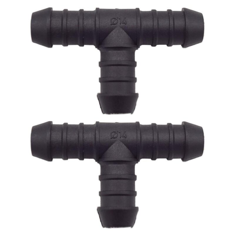 2 x YOU.S Original Schlauchverbinder Zwischenstück RGV Ø 14x14x14 mm - T-Stück