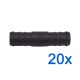 20 x YOU.S Original Schlauchverbinder Zwischenstück RGV Ø 18x18 mm - Gerade Form
