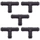 5 x YOU.S Original Schlauchverbinder Zwischenstück RGV Ø 14x14x14 mm - T-Stück