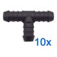 10 x YOU.S Original Schlauchverbinder Zwischenstück RGV Ø 14x14x14 mm - T-Stück