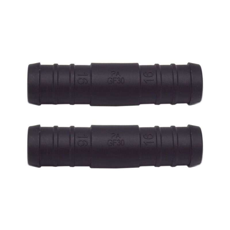 2 x YOU.S Original Schlauchverbinder Leitung Zwischenstück Ø 16x16 mm - Gerade Form