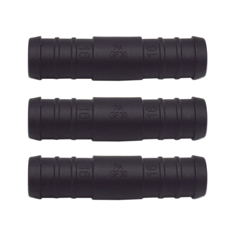 3 x YOU.S Original Schlauchverbinder Leitung Zwischenstück Ø 16x16 mm - Gerade Form