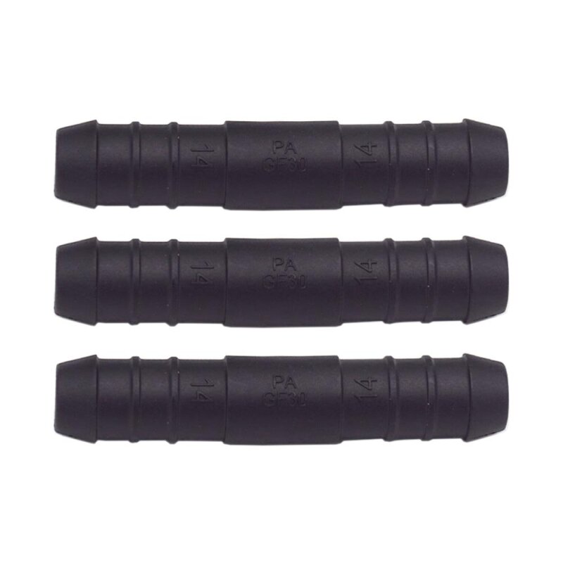3 x YOU.S Original Schlauchverbinder Zwischenstück Länge 71 mm Ø 14x14 mm - Gerade Form