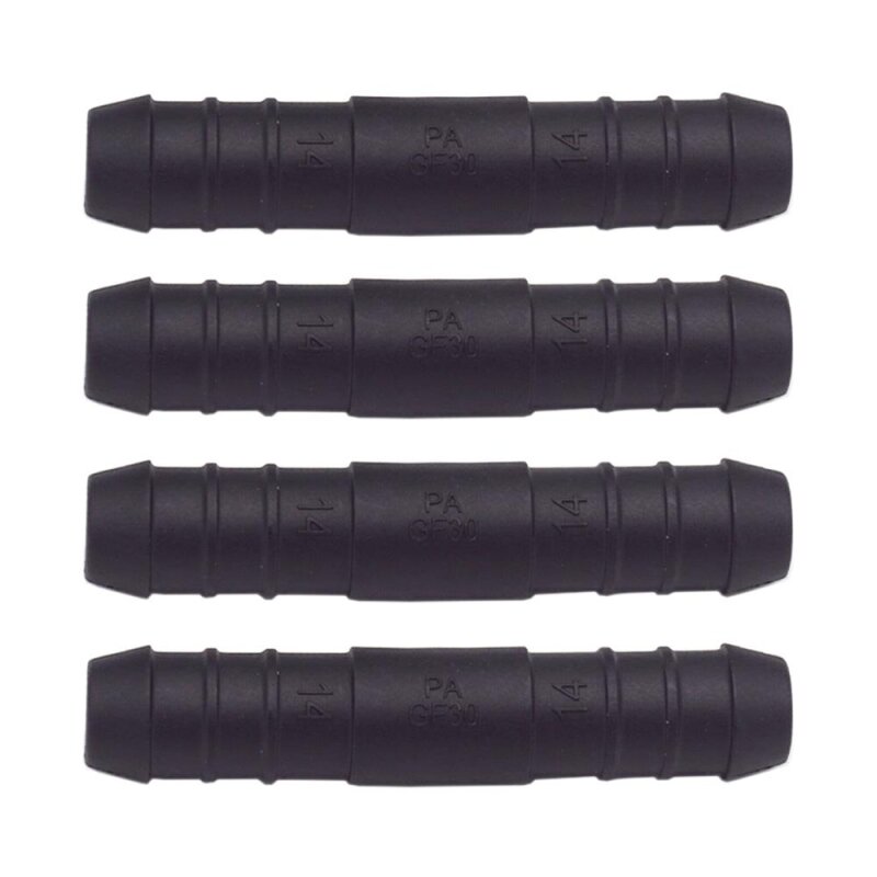 4 x YOU.S Original Schlauchverbinder Zwischenstück Länge 71 mm Ø 14x14 mm - Gerade Form