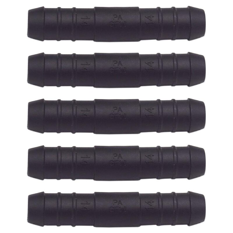 5 x YOU.S Original Schlauchverbinder Zwischenstück Länge 71 mm Ø 14x14 mm - Gerade Form