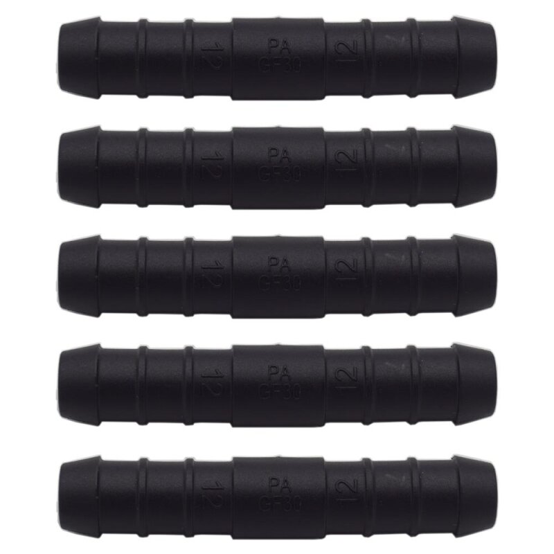 5 x YOU.S Original Schlauchverbinder Zwischenstück Länge 71 mm Ø 12 x12 mm - Gerade Form