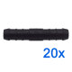 20 x YOU.S Original Schlauchverbinder Zwischenstück Länge 71 mm Ø 12 x12 mm - Gerade Form