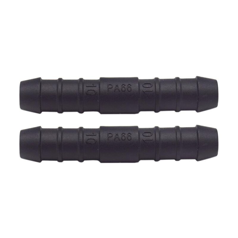 2 x YOU.S Original Schlauchverbinder Leitung Zwischenstück Ø 10x10 mm - Gerade Form