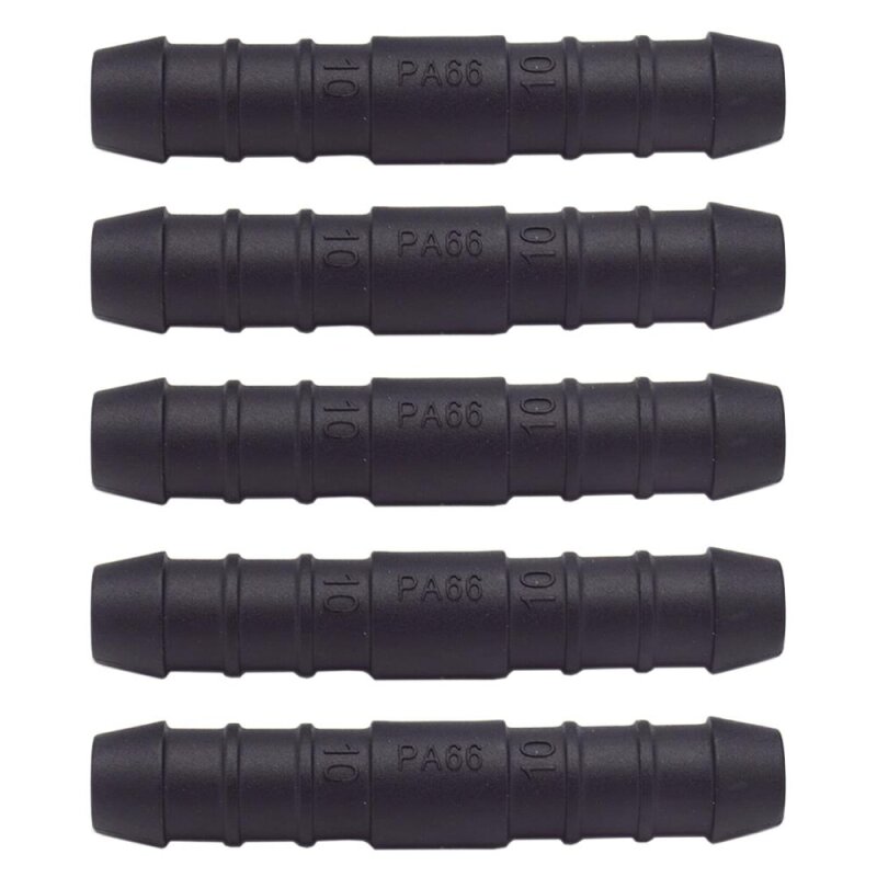 5 x YOU.S Original Schlauchverbinder Leitung Zwischenstück Ø 10x10 mm - Gerade Form