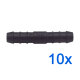 10 x YOU.S Original Schlauchverbinder Leitung Zwischenstück Ø 10x10 mm - Gerade Form