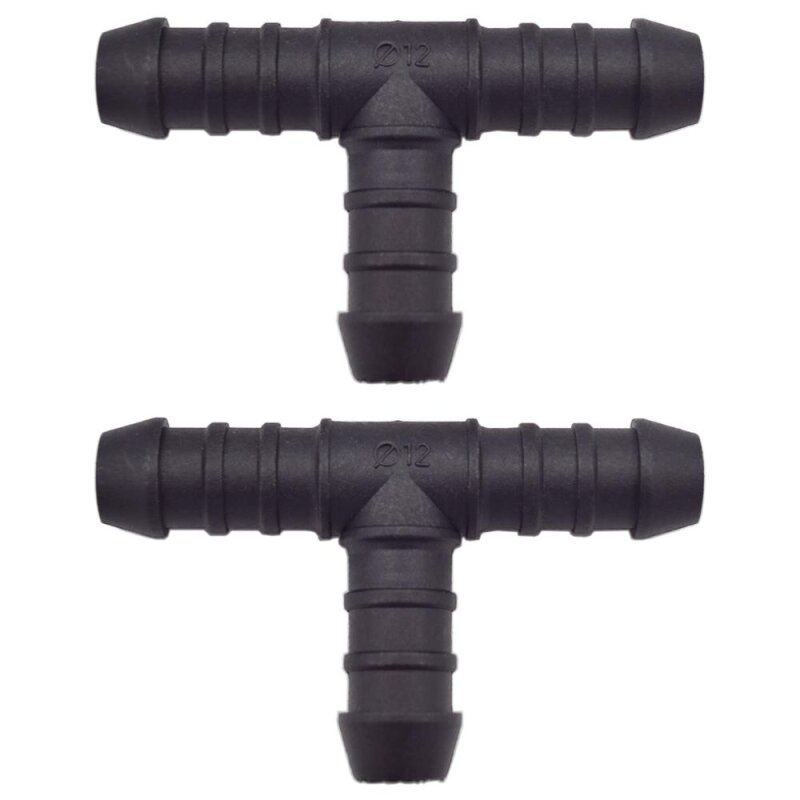2 x YOU.S Original Schlauchverbinder Zwischenstück RGV Ø 12x12x12 mm - T-Stück