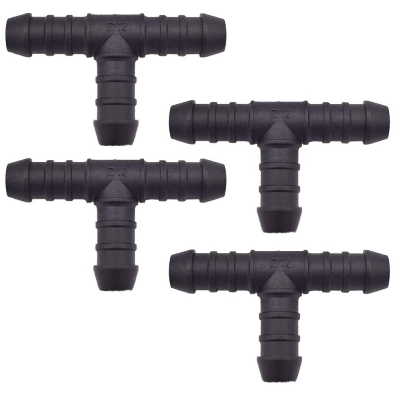 4 x YOU.S Original Schlauchverbinder Zwischenstück RGV Ø 12x12x12 mm - T-Stück