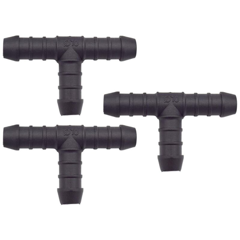3 x YOU.S Original Schlauchverbinder Zwischenstück RGV Ø 10x10x10 mm - T-Stück
