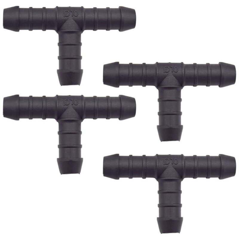 4 x YOU.S Original Schlauchverbinder Zwischenstück RGV Ø 10x10x10 mm - T-Stück